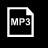 darkened box with “MP3” in it